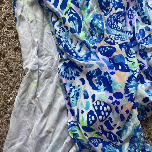 Lilly Pulitzer Strapless Maxi Dress in Blue and Green - Picture 7 of 9